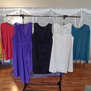 3 Dresses, 2 Sweaters - Size 20, 22, 3X